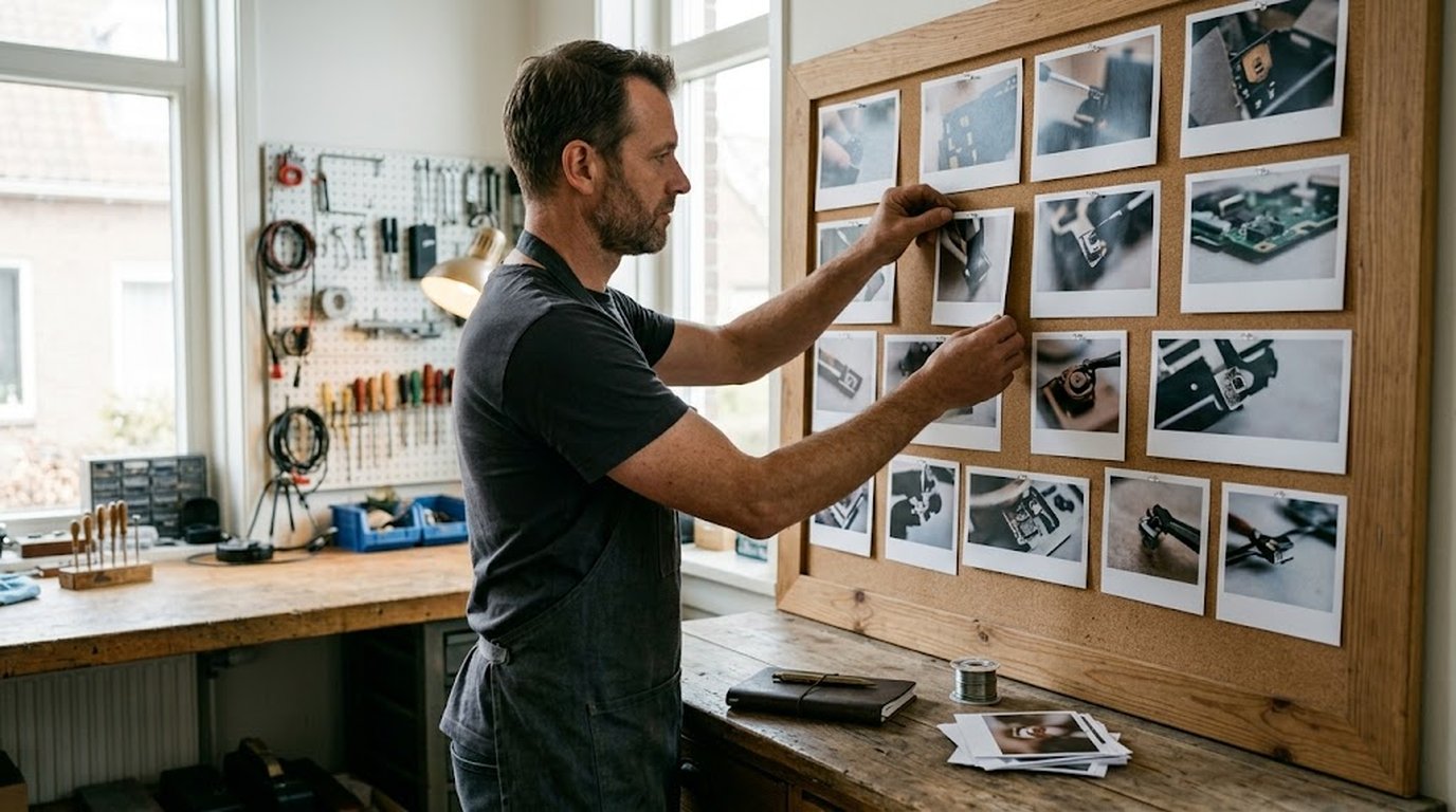 Foto-portfolio van reparaties: marketing zonder uren werk