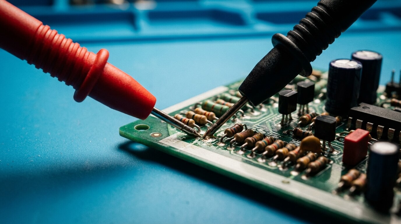 Gereedschap op een reparatiewerkbank