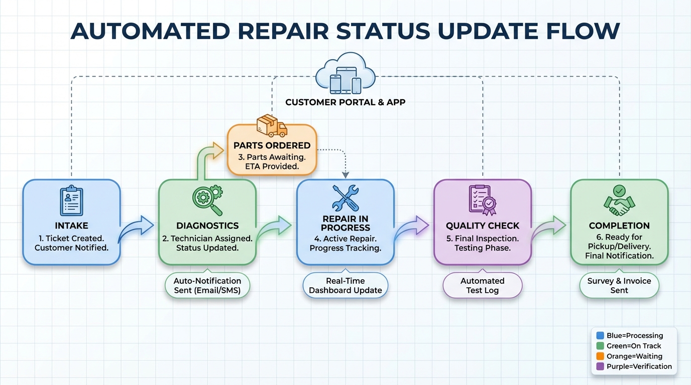 Reparatiebedrijf automatiseren