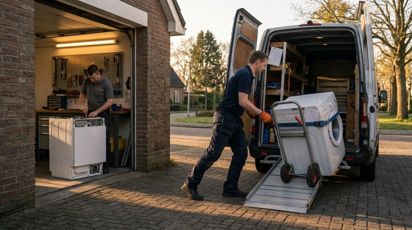 Workflow automatisering reparatiebedrijf met 2+ medewerkers