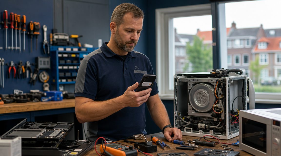 Workflow automatisering voor reparatiebedrijven — herinneringen, klus-updates, review-verzoeken automatisch