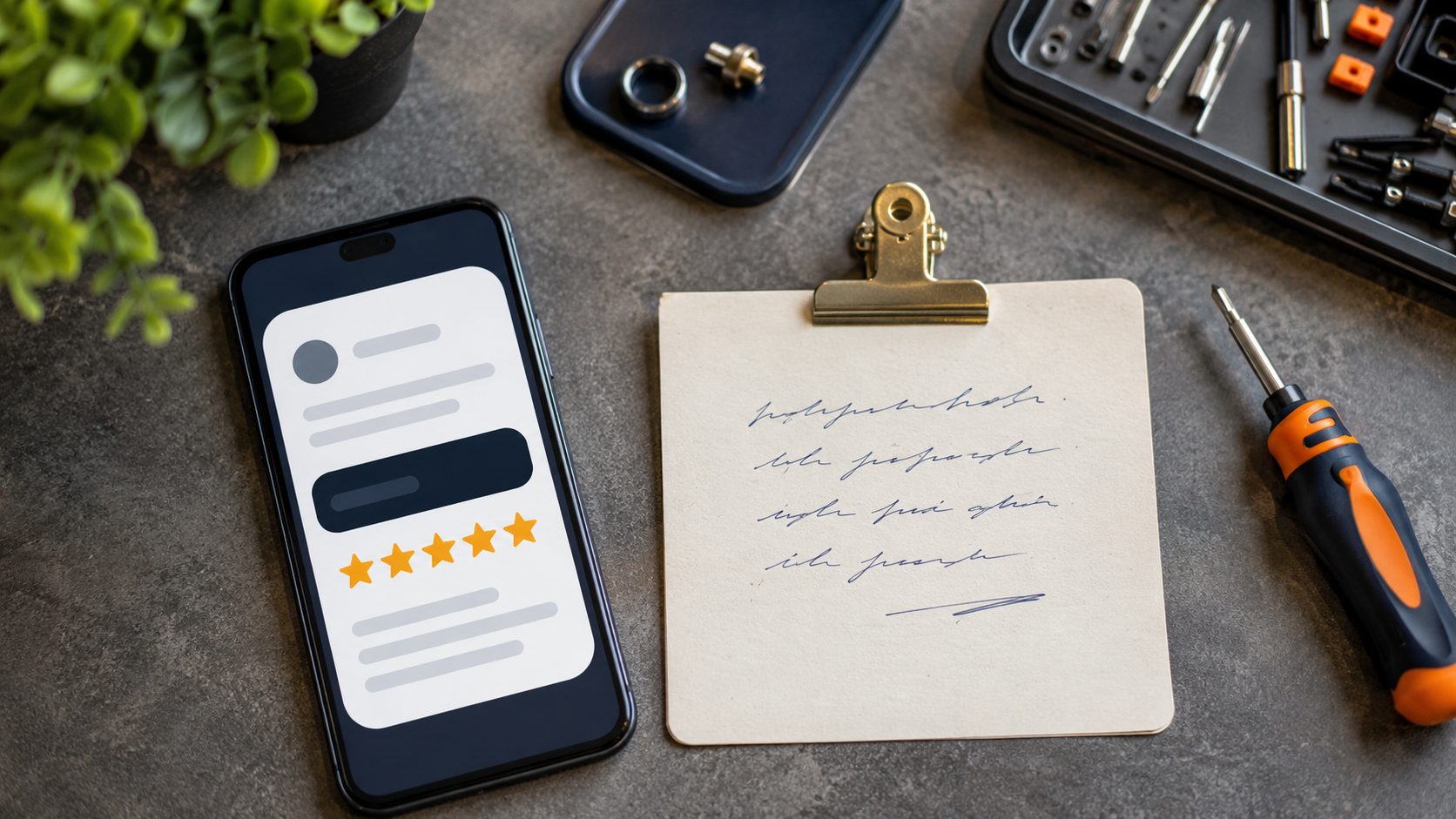 Review pakket voor reparateurs — NFC kaartjes en software setup