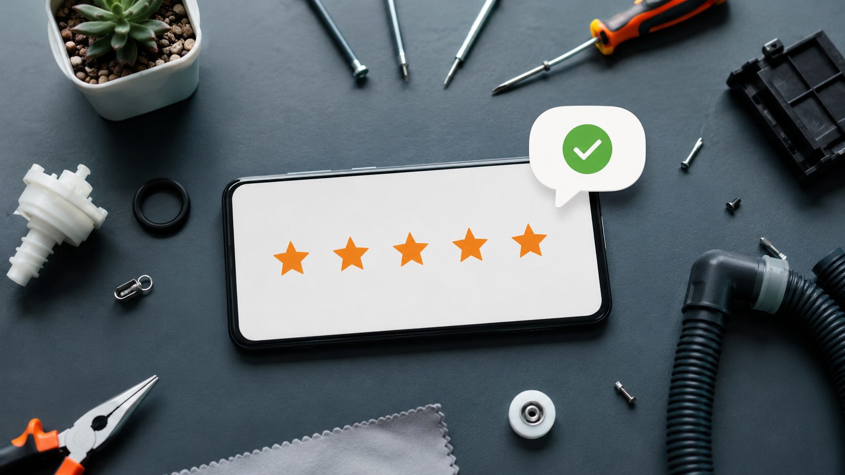5-sterren reviews op smartphone