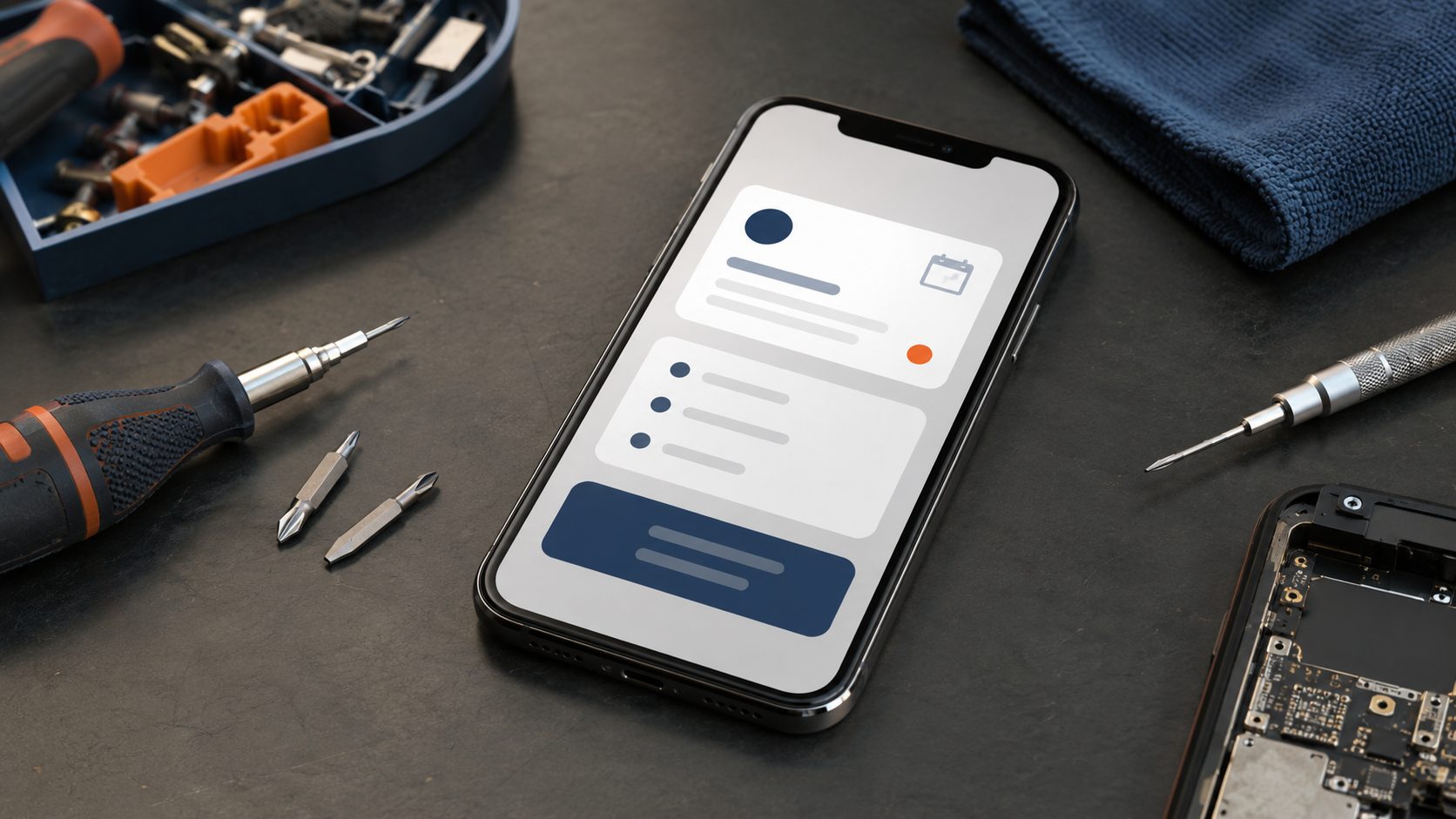 Call-summary van Voice AI telefonist op smartphone